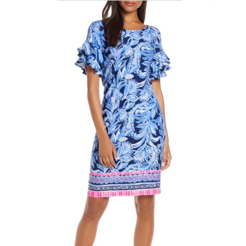 Lilly Pulitzer Dianna Dress in Navy, NWT, size XXS - Picture 1 of 9